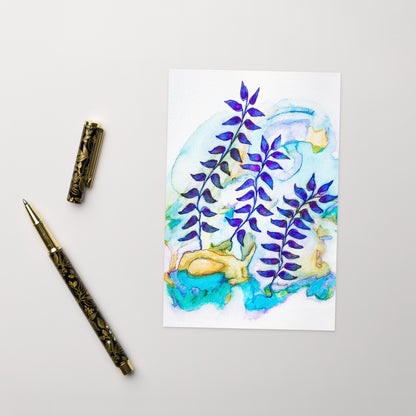 Figi Leaves Greeting card - Art Love Decor