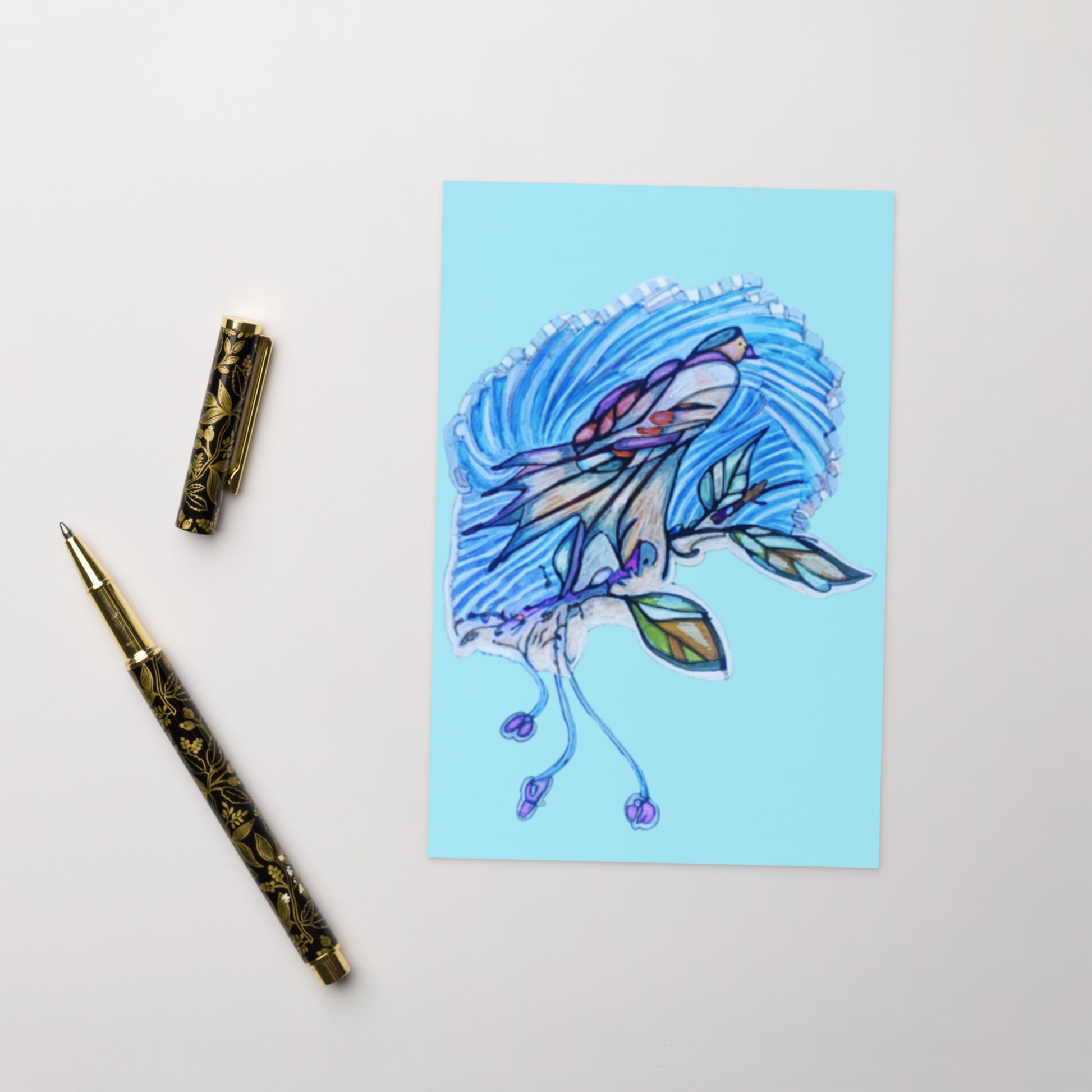 Paradise Bird Greeting card - Art Love Decor