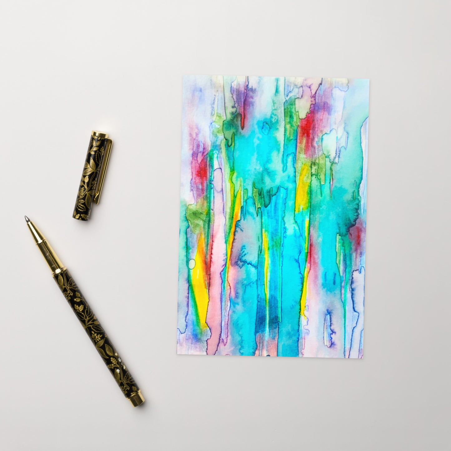 Watering Abstract Greeting card - Art Love Decor