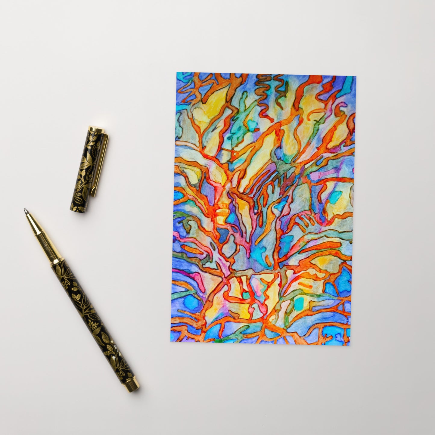 Coral Reef Abstract Greeting card - Art Love Decor