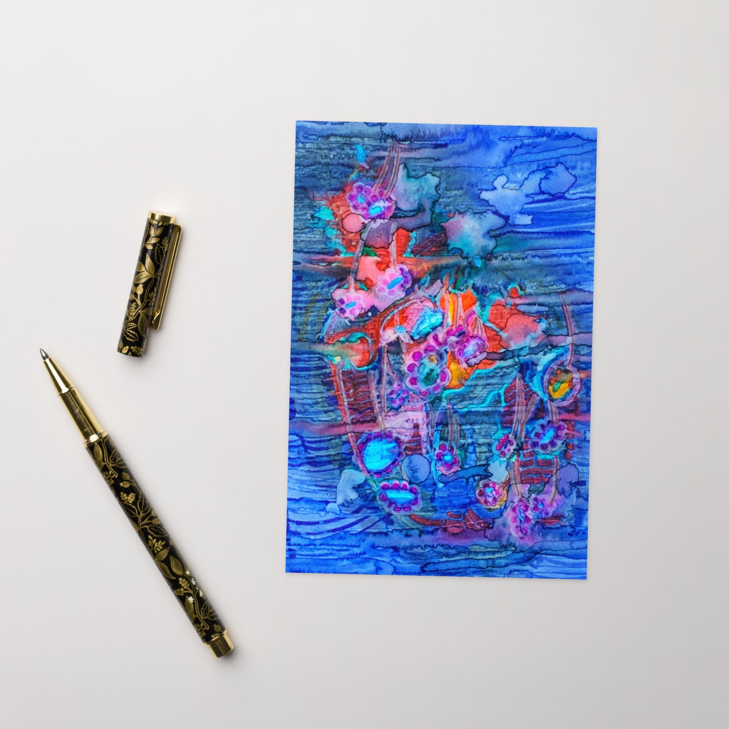 Backstage Abstract Greeting card - Art Love Decor