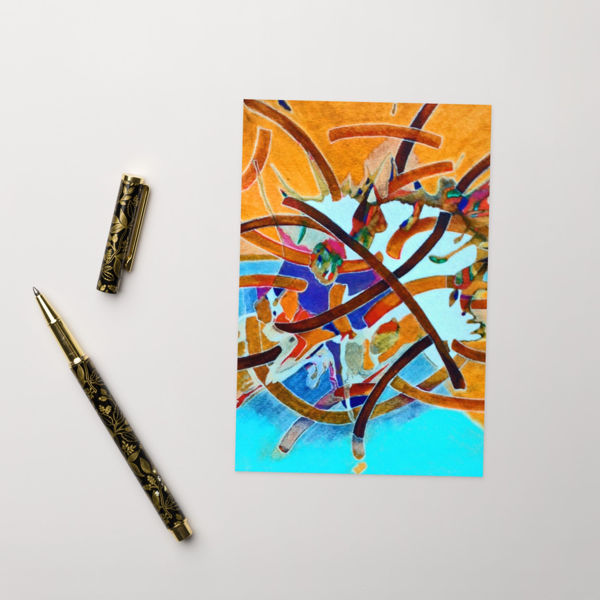 Unexpected Abstract Greeting card - Art Love Decor