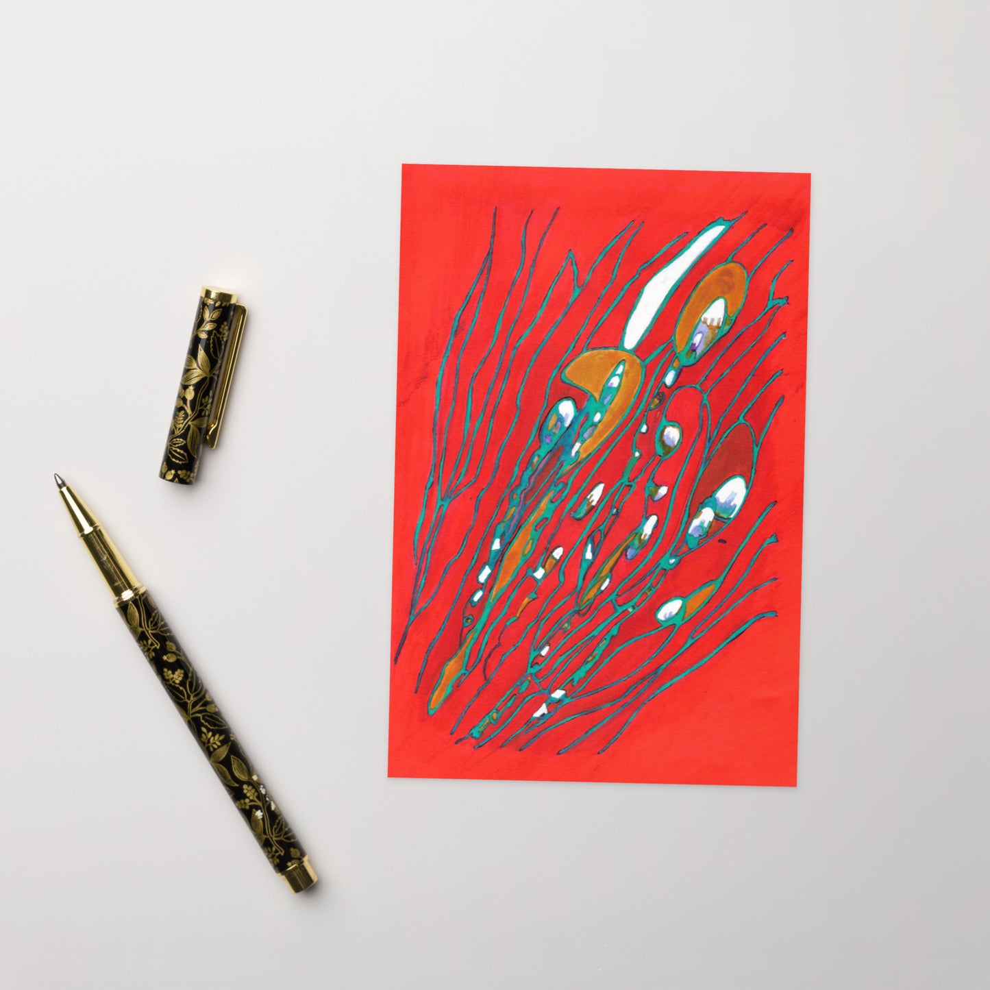 August Abstract Greeting card