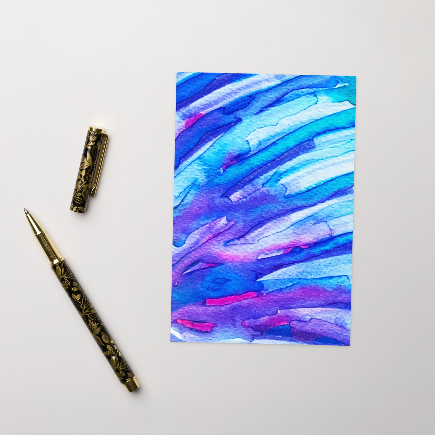 Windblown Abstract Greeting card - Art Love Decor