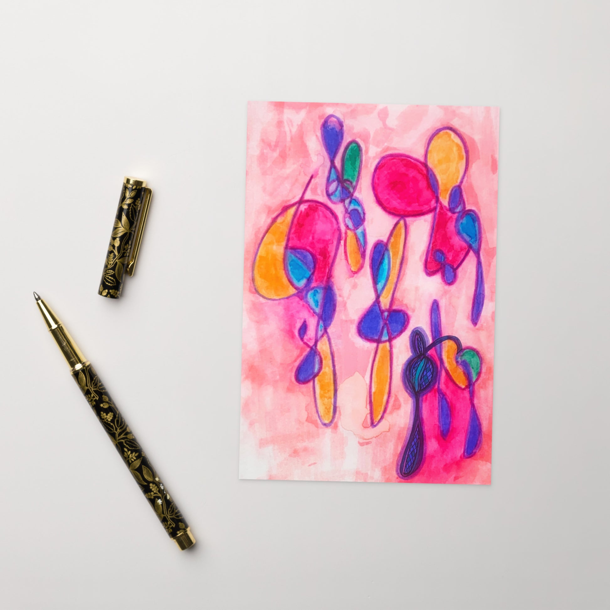 Treble Clef Abstract Greeting card - Art Love Decor
