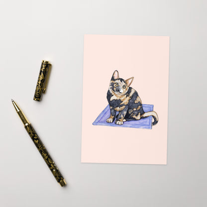 Tutu Kitten Cat Greeting card - Art Love Decor