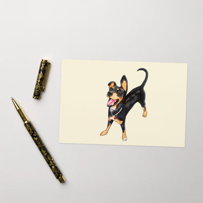 Happy Dog Greeting card - Art Love Decor