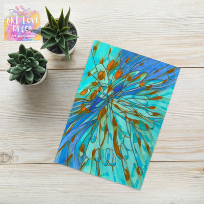 Low Tide Abstract Greeting card - Art Love Decor