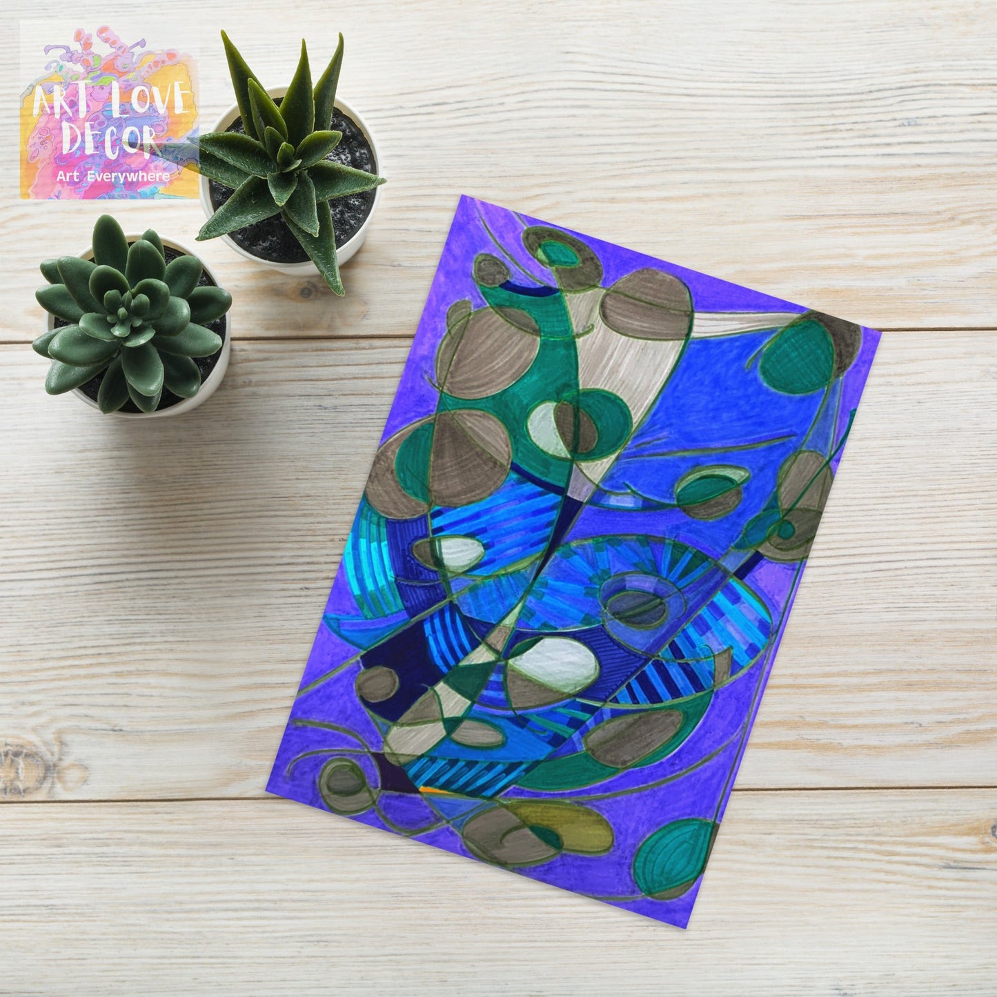 Knot Anymore Abstract Greeting card - Art Love Decor