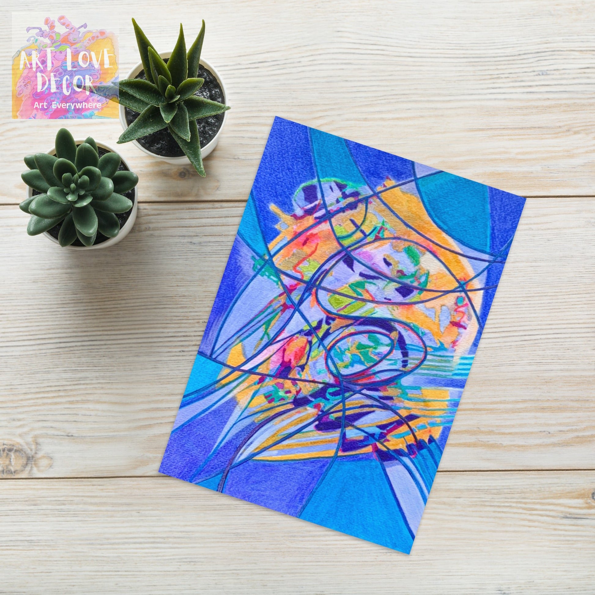 Opportunities Abstract Greeting card - Art Love Decor