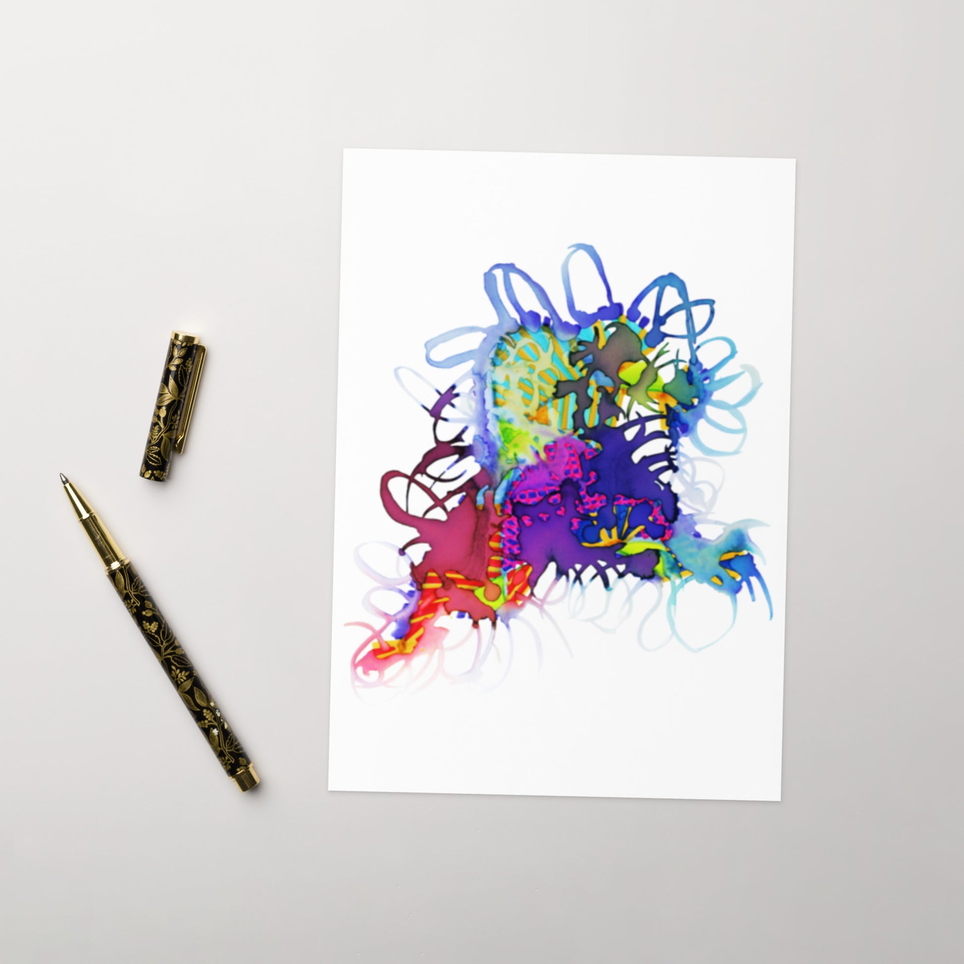 Tickles Abstract Greeting card - Art Love Decor