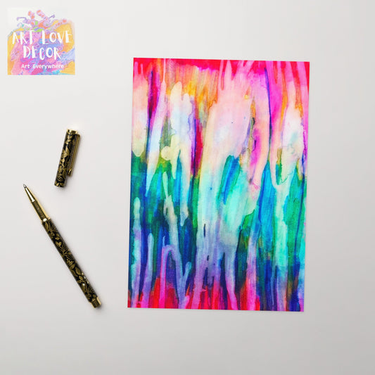 Glowing Abstract Greeting card