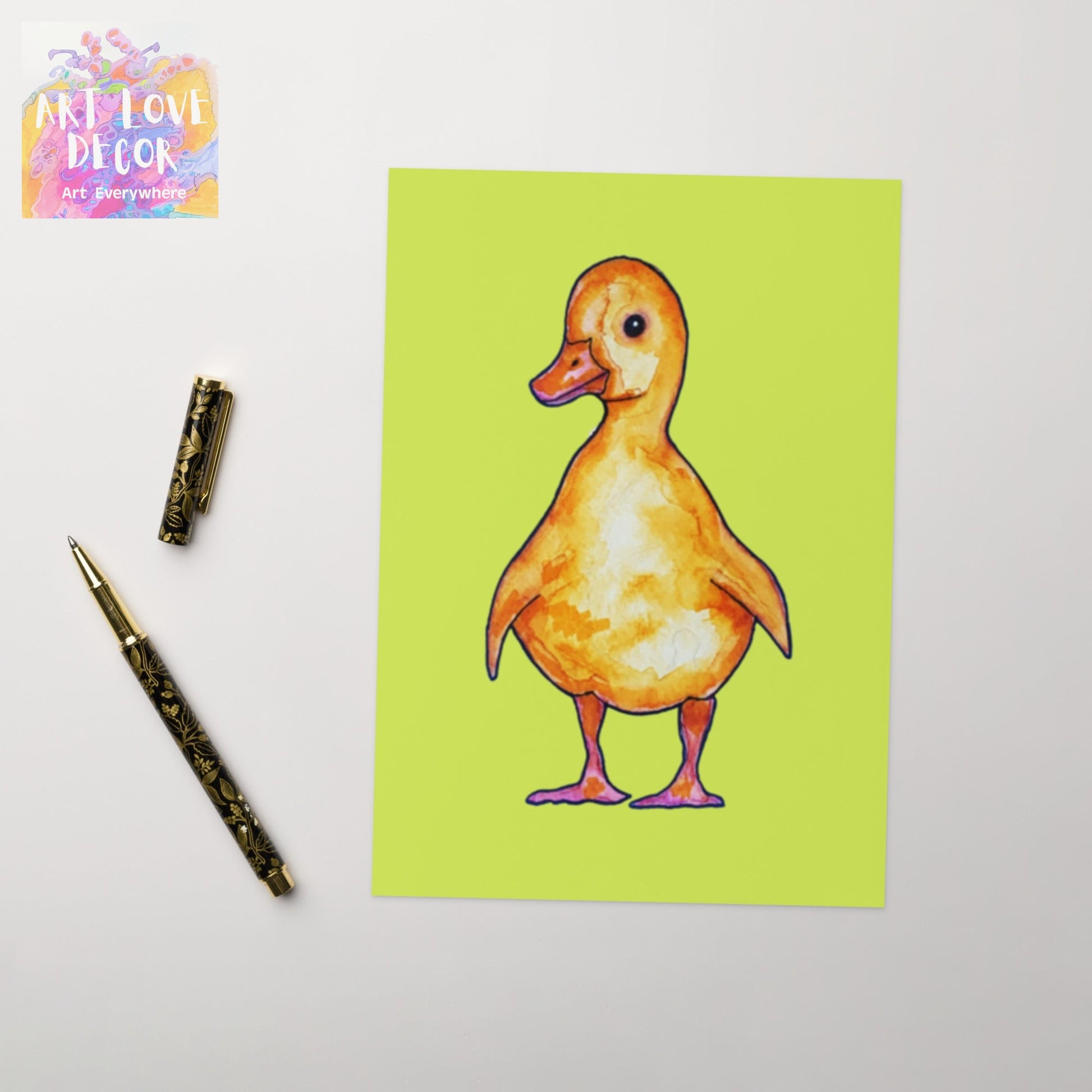 Baby Duck Greeting card - Art Love Decor