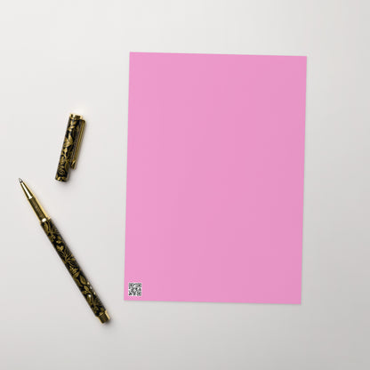 Four Pinks Abstract Greeting card