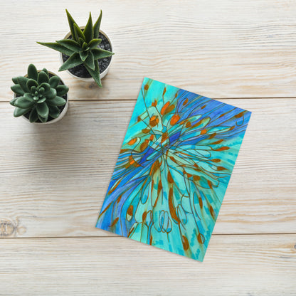Low Tide Abstract Greeting card - Art Love Decor