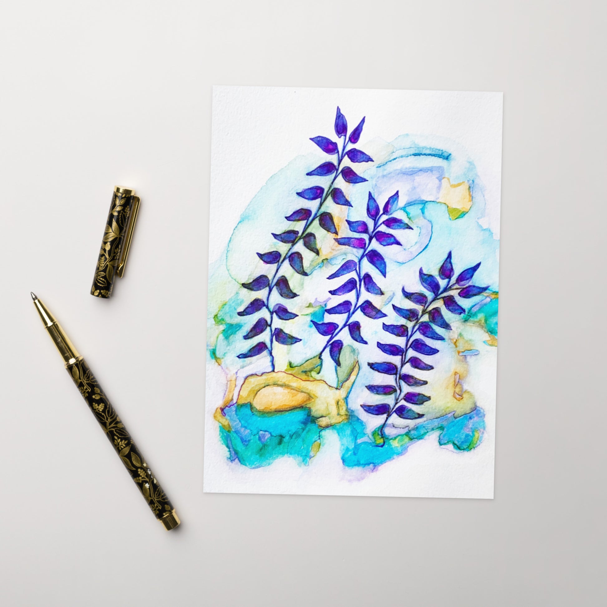 Figi Leaves Greeting card - Art Love Decor