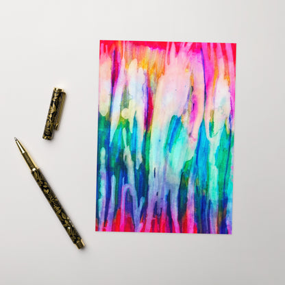 Glowing Abstract Greeting card - Art Love Decor