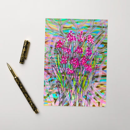 Blooming Pinks Greeting card - Art Love Decor