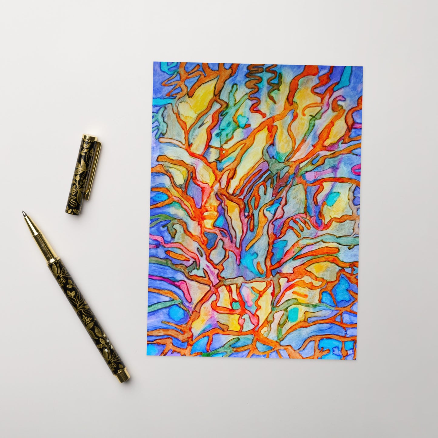 Coral Reef Abstract Greeting card