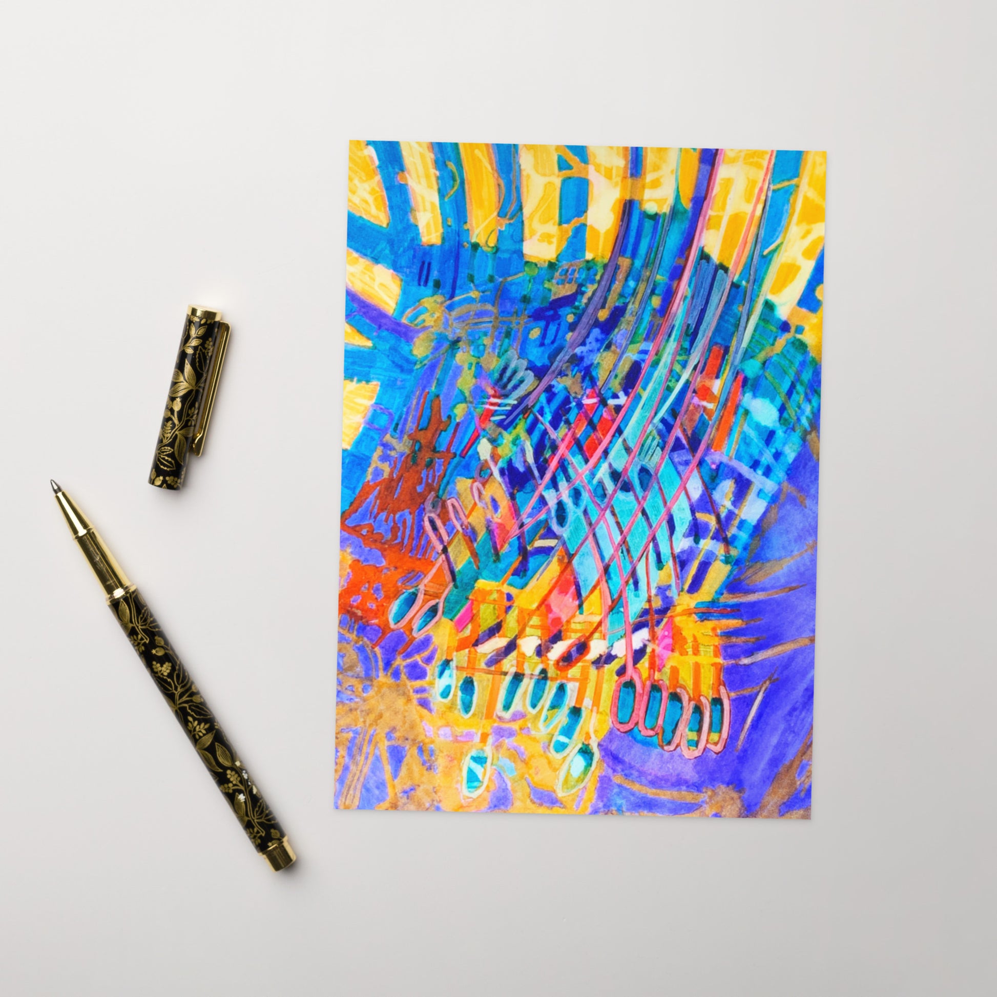 Ray of Hope Abstract Greeting card - Art Love Decor