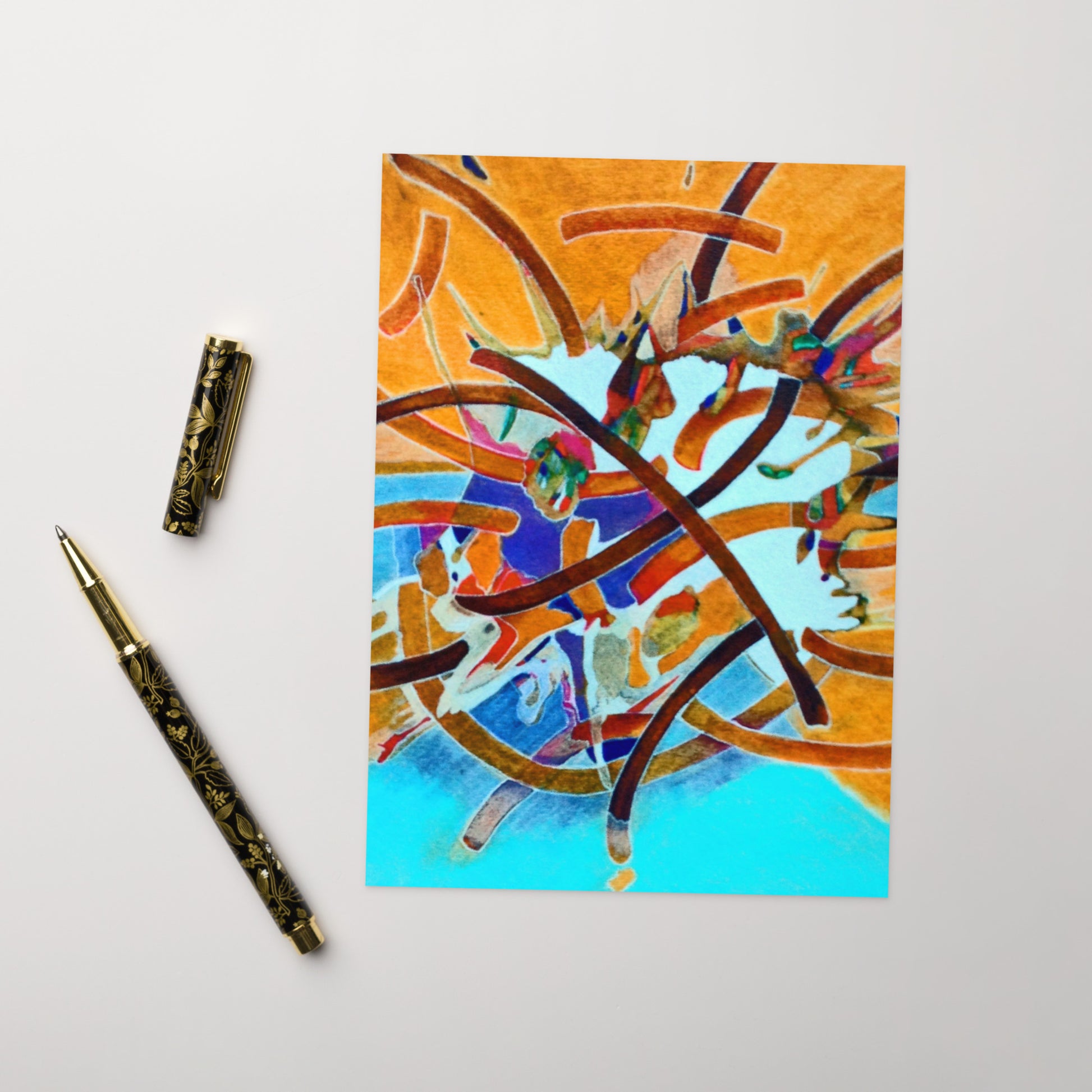 Unexpected Abstract Greeting card - Art Love Decor