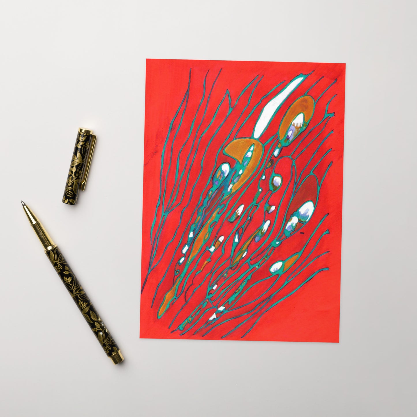 August Abstract Greeting card