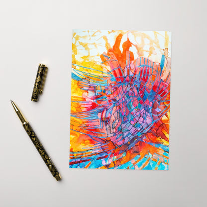 Fire Pit Abstract Greeting card