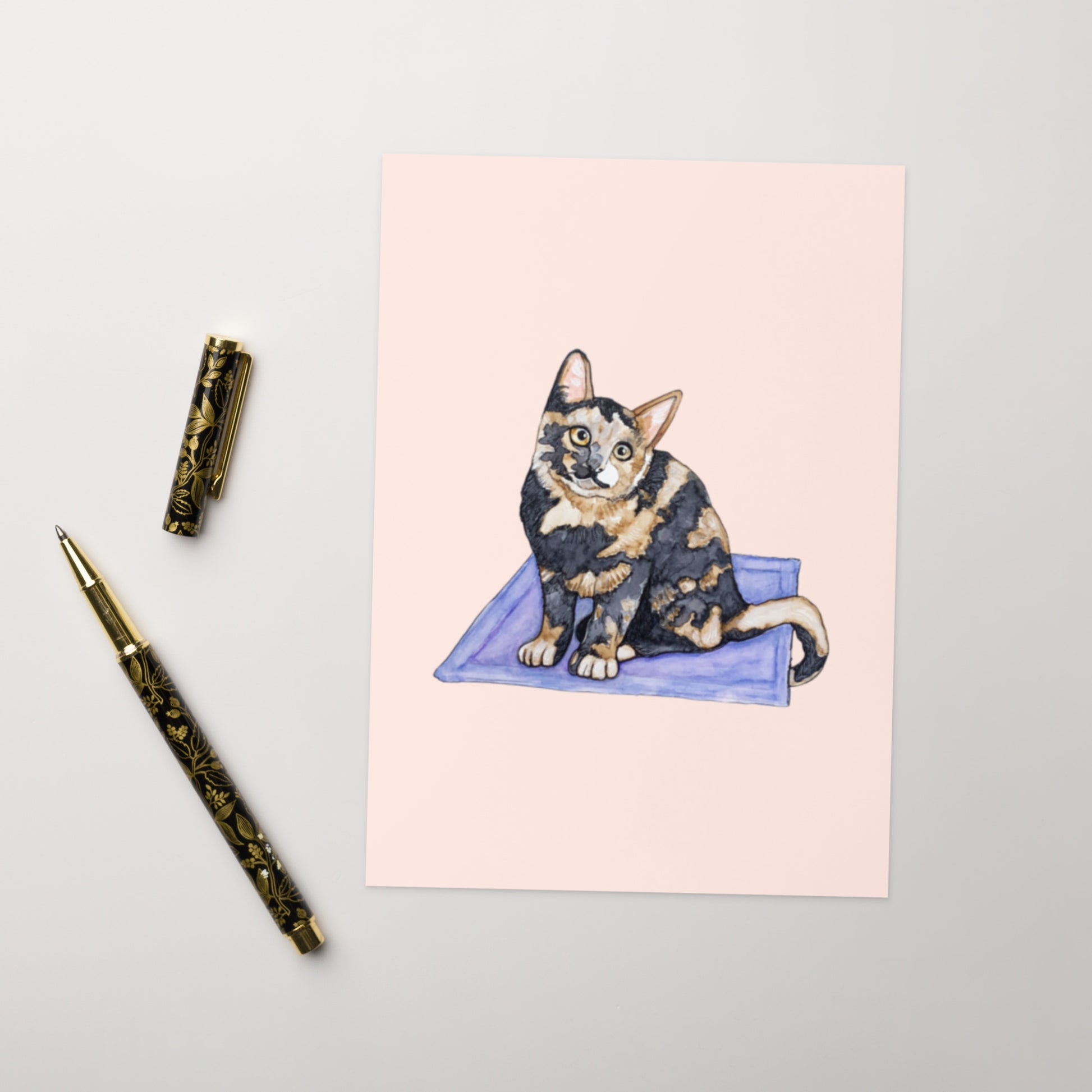 Tutu Kitten Cat Greeting card - Art Love Decor