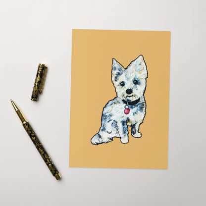 Yorkie Dog Greeting card - Art Love Decor