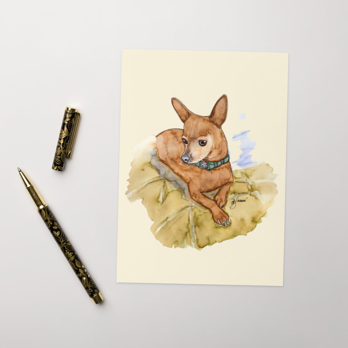 Chihuahua Dog Greeting card - Art Love Decor