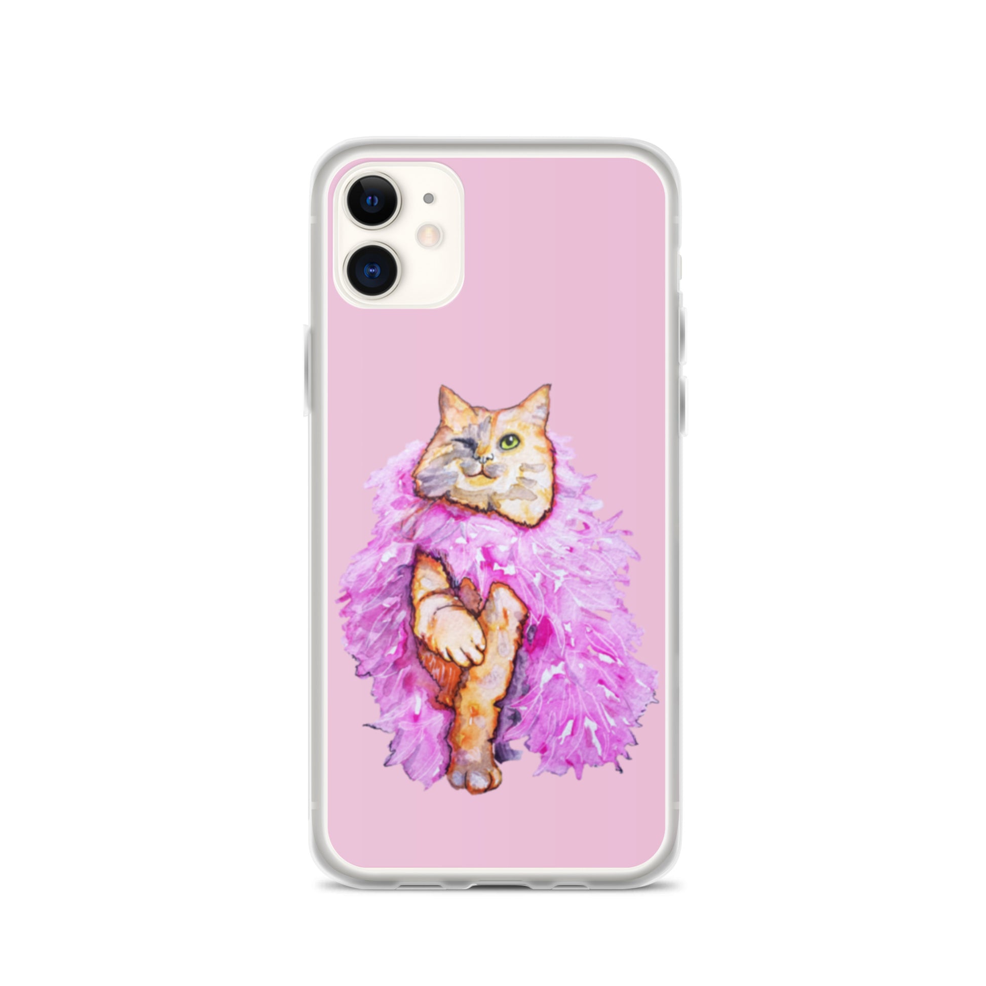 Boa Cat Wink iPhone Case - Art Love Decor