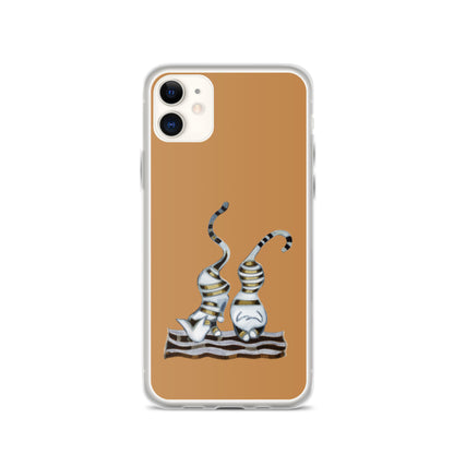 Metal Cats Abstract iPhone Case