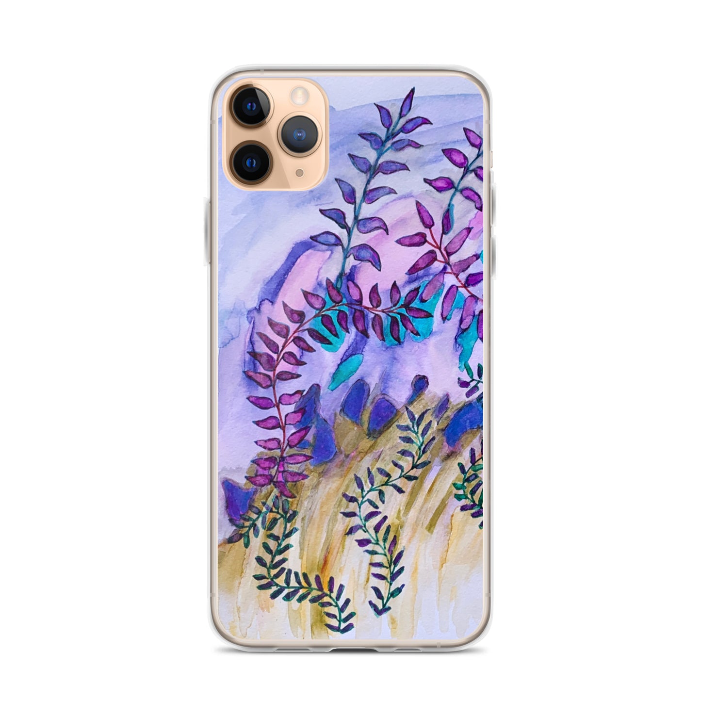 Purple Leaves iPhone Case