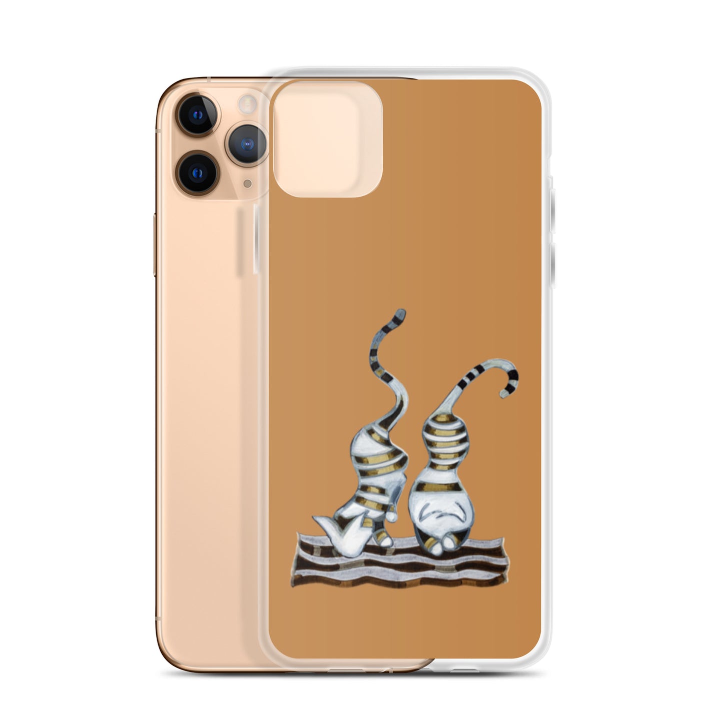 Metal Cats Abstract iPhone Case