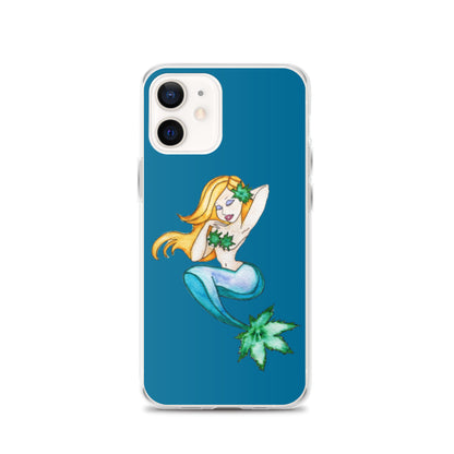 Cannabis Blond Mermaid iPhone Case - Art Love Decor