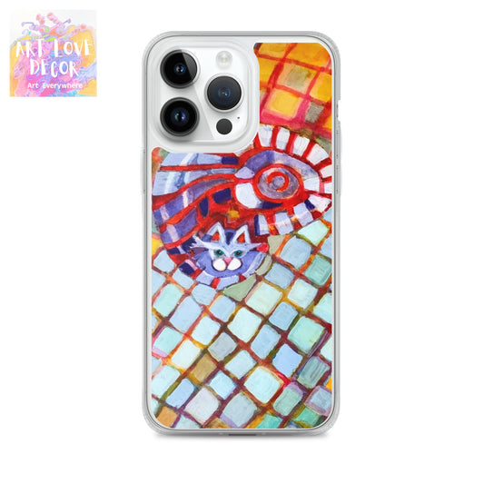 Checkers Cat iPhone Case