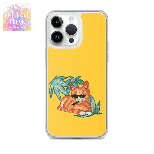Cool Ginger Cat iPhone Case