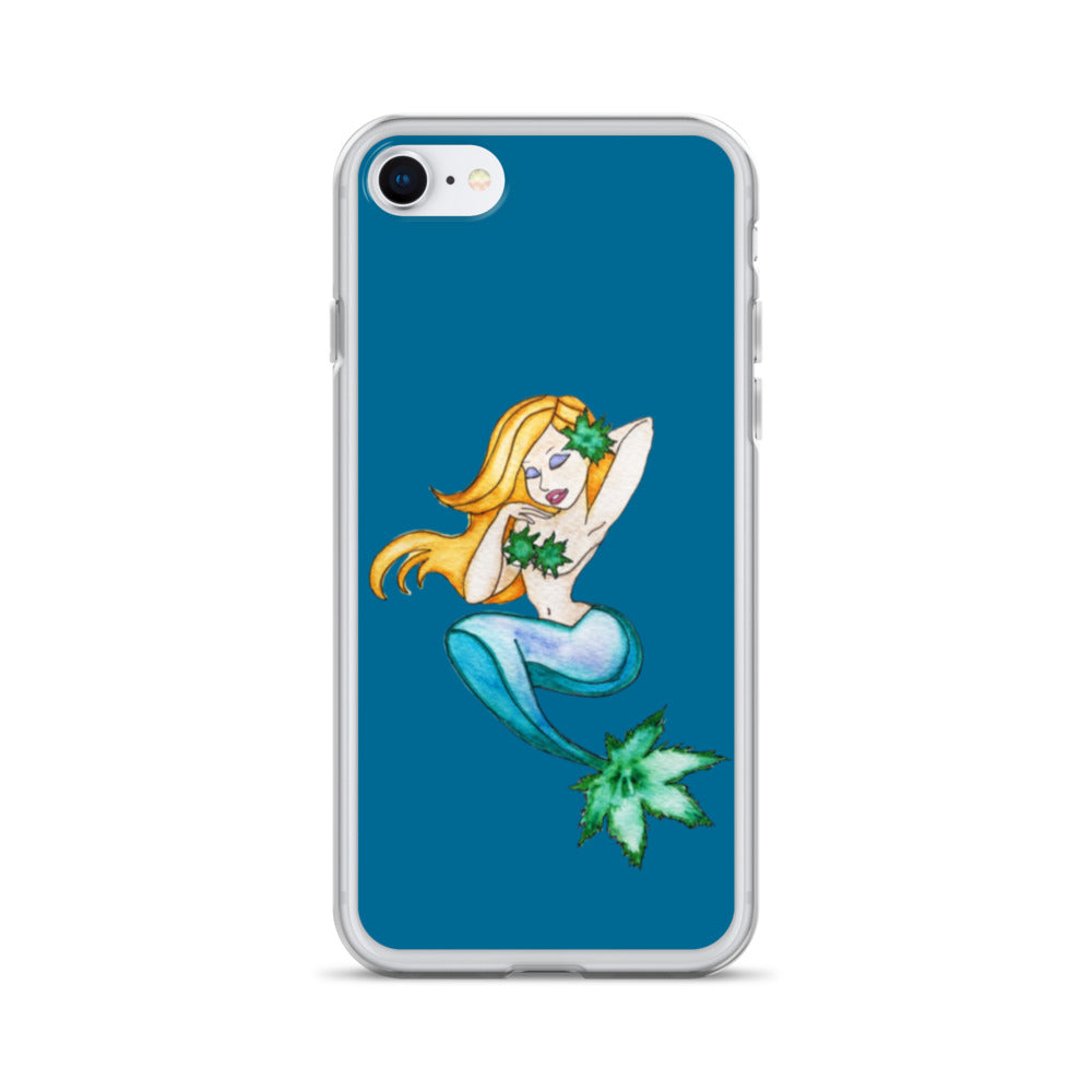 Cannabis Blond Mermaid iPhone Case - Art Love Decor