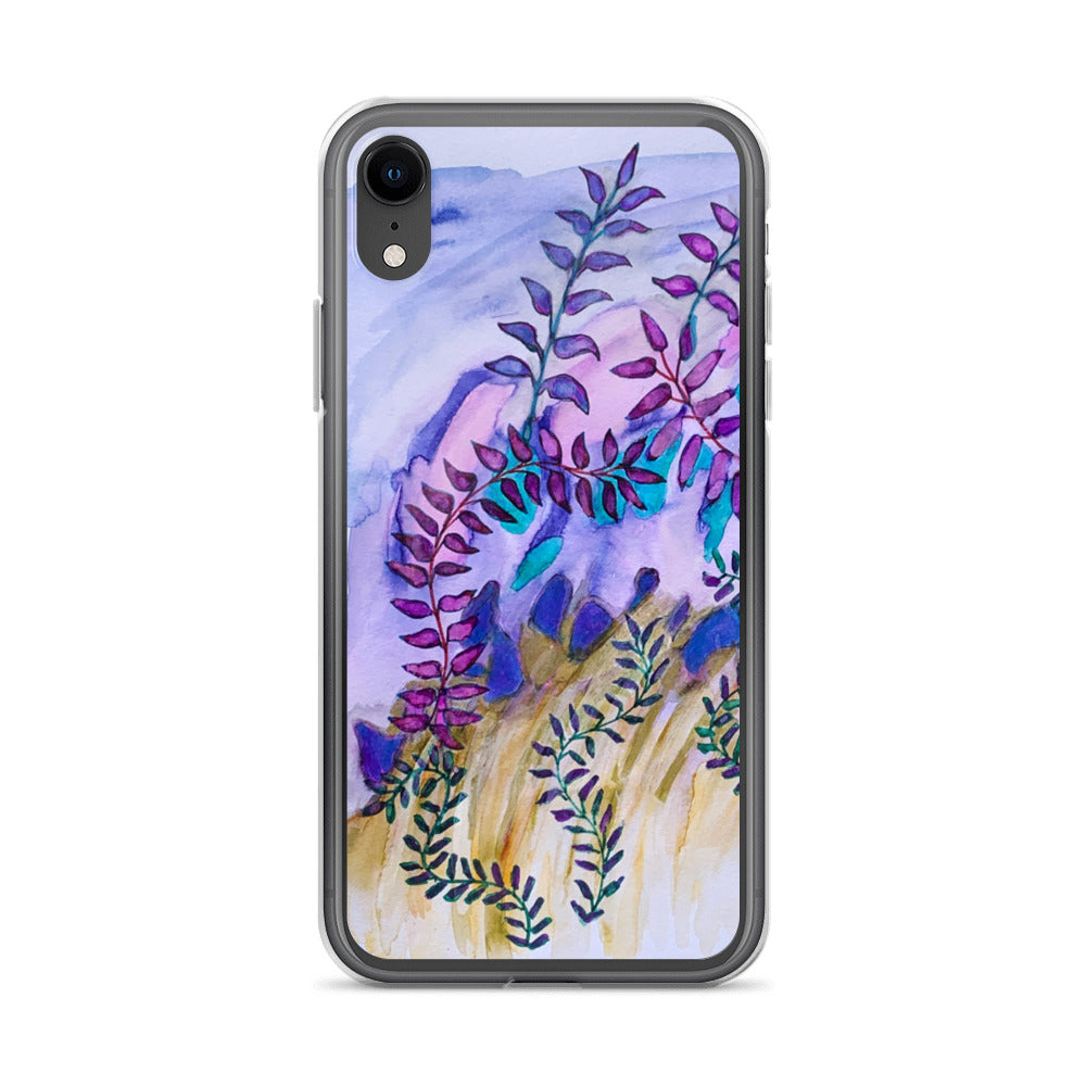 Purple Leaves iPhone Case