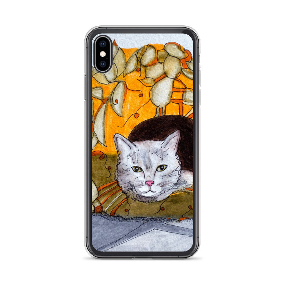 Gray Cat iPhone Case