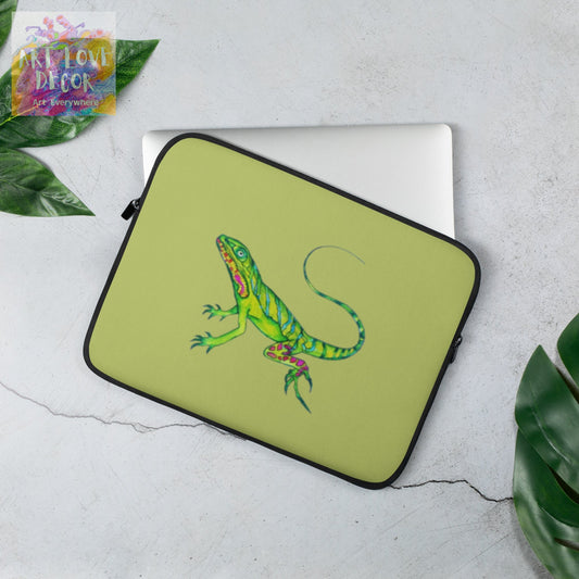 Lizard Laptop Sleeve - Art Love Decor