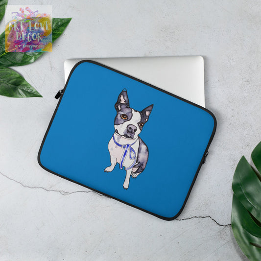 Boston Terrier Dog Laptop Sleeve