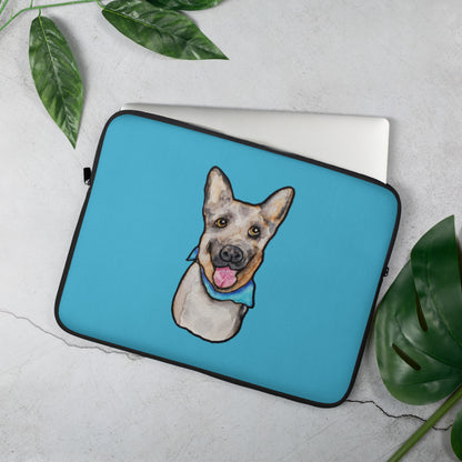 Shepherd Dog Scarf Laptop Sleeve