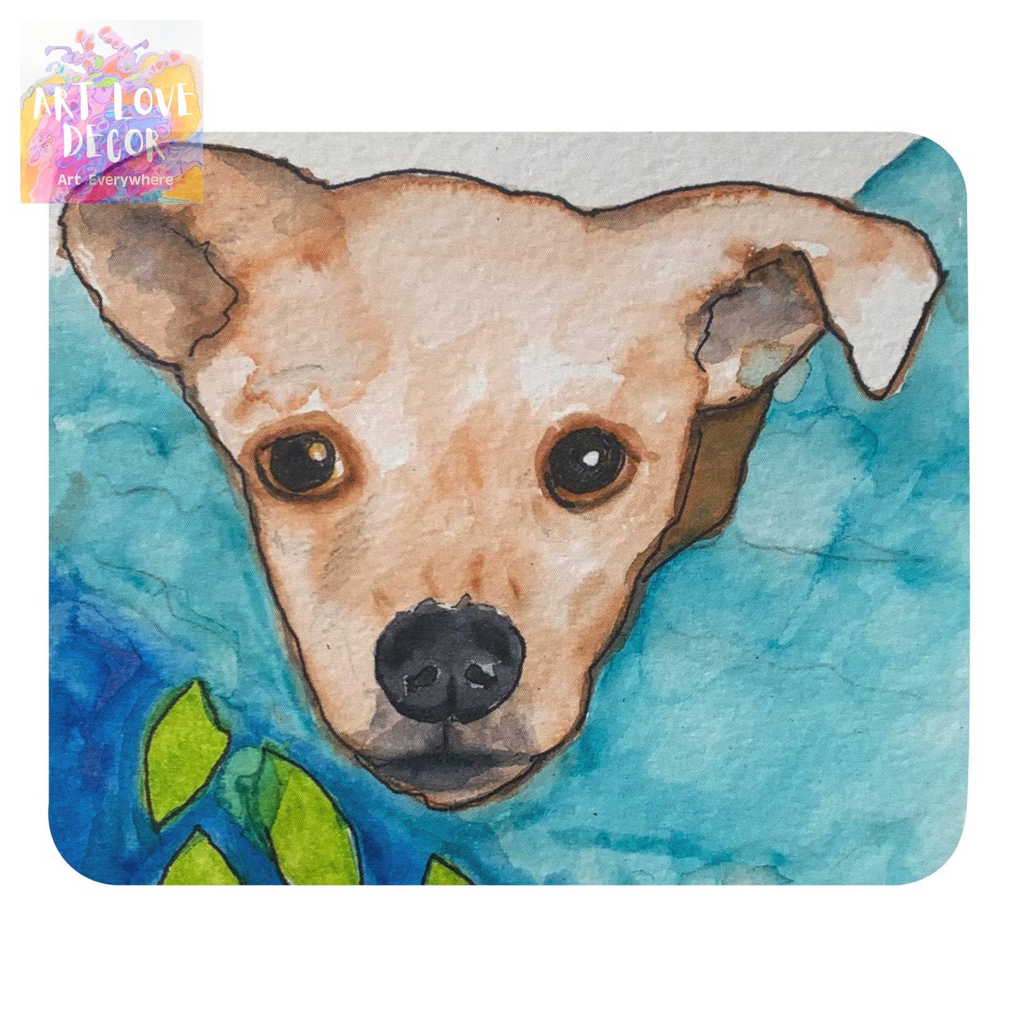 Puppy Head Mouse pad