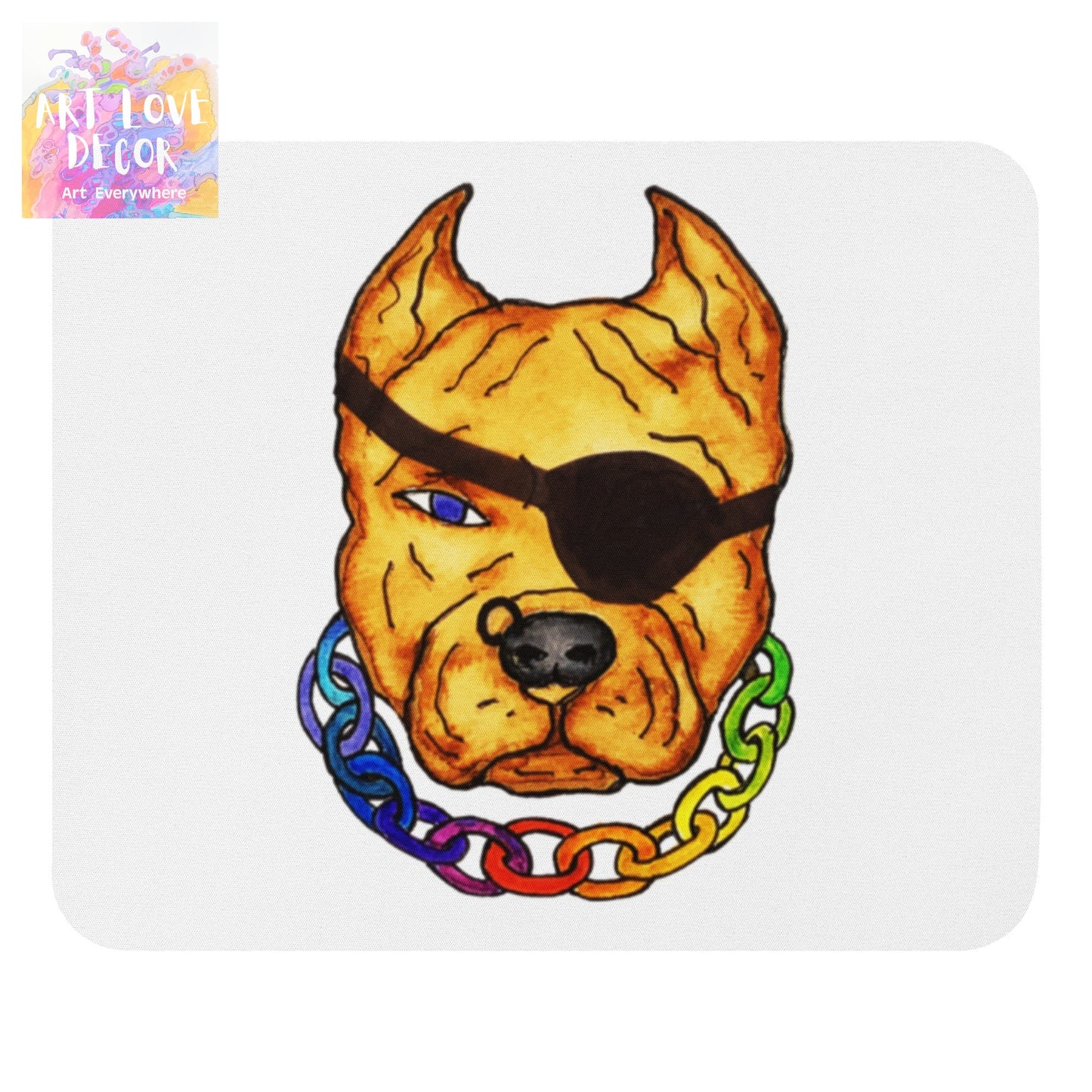 Pit Bull Patch Mouse pad