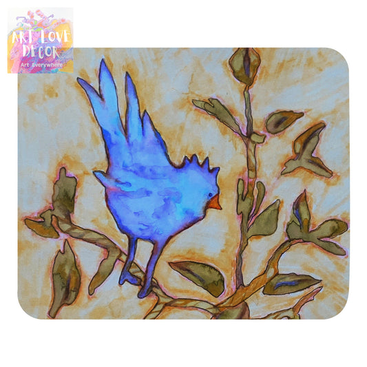 Blue Bird Mouse pad - Art Love Decor