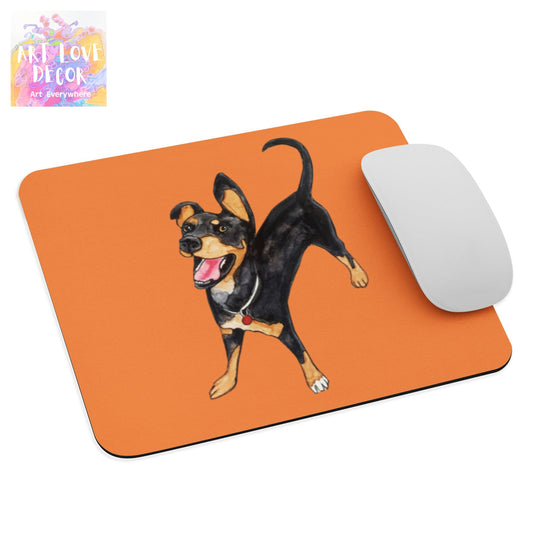 Happy Dog mouse pad