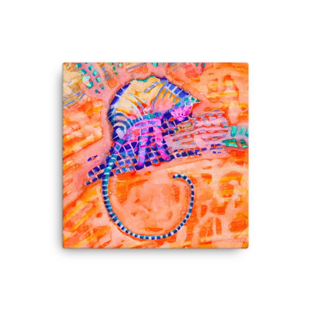 Ginger Cat Tail Abstract Thin canvas