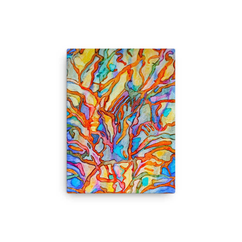 Coral Reef Abstract Thin canvas