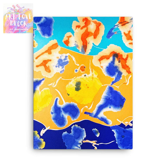 Day at the Beach canvas print unframed